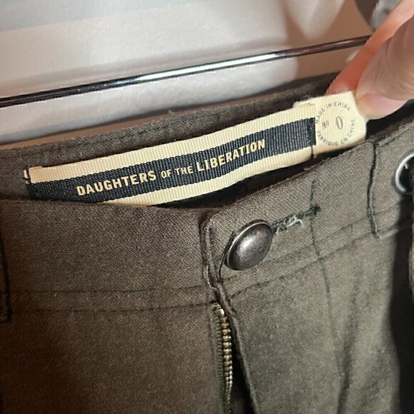 Anthropologie Daughters of the Liberation khaki green cargo jogger pants - Picture 4 of 7